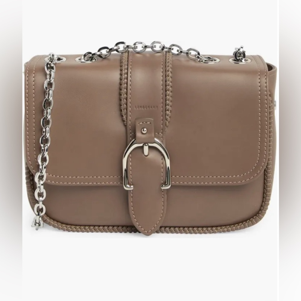 LONGCHAMP 🆕 Buckle Convertible Leather Shoulder Bag. 🤩